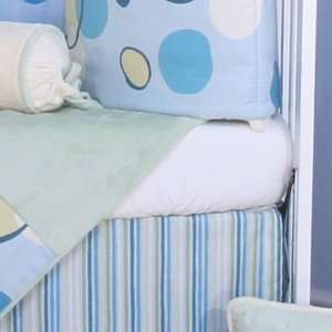  Brandee Danielle Bubbles Blue Fitted Crib Sheet: Baby