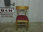 Restaurant Chairs w Dark Red Padded Seats items in B H Used Restaurant 