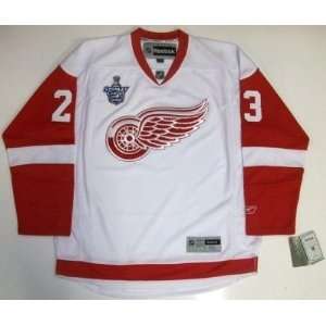 Brad Stuart 08 Cup Detroit Red Wings Rbk Jersey Real   X Large:  