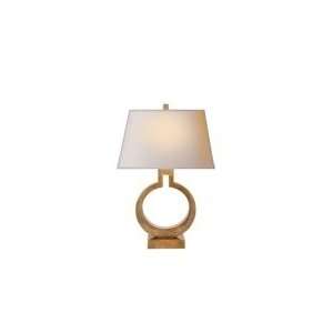  Chart House Small Ring Table Lamp in Antique Burnished Brass 