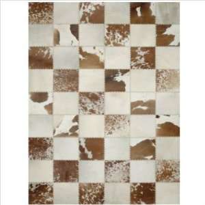  Global Accents HID096MIX Hide Cubism Beige / Brown Mix 