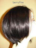 BFS04~NEW BEVERLY JOHNSON #1B Synthetic Hair BOB Lace Front Wig  
