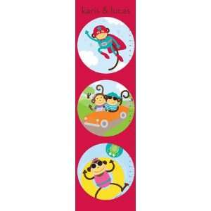   Pals Personalized Canvas Growth Chart by Petite Lemon: Home & Kitchen