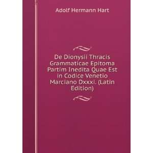   Venetio Marciano Dxxxi. (Latin Edition) Adolf Hermann Hart Books