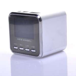 Portable Mini Cube Speaker with 1.5 Screen FM Radio USB MP3 Player CX 
