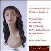 14 Body Waves Indian Human Hair Swiss Lace Front Wigs  