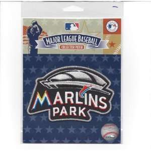   Marlins Park Inaugural Season Sleeve Patch (Road): Sports & Outdoors
