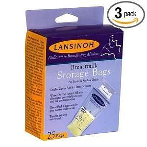  Lansinoh 20435 Breastmilk Storage Bags, 25 Count Boxes 