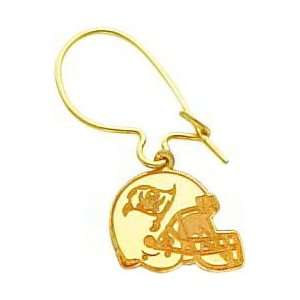  14K Tampa Bay Buccaneers Helmet Kidney Earrings   NF1942 