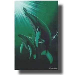  Whale Wood Panel Wall Hanging Breathtaking: Home & Kitchen