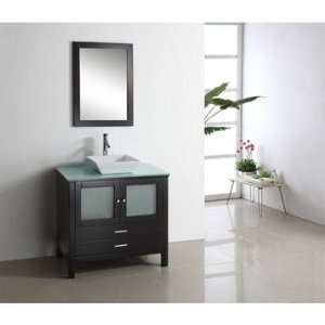 Virtu USA 36 Inch Brentford   Espresso   Single Sink Bathroom Vanity