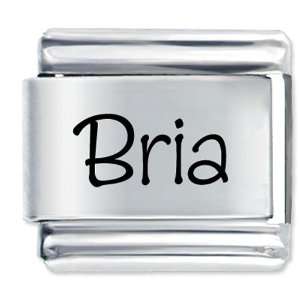  Name Bria Gift Laser Italian Charm: Pugster: Jewelry