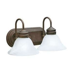  Wall Mt Bath 2Lt Incandescent BATHBRACKET Olde Brick