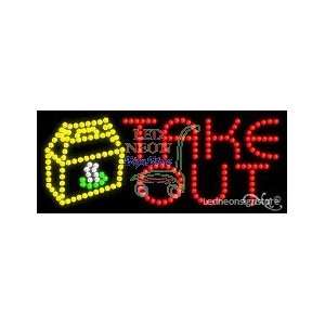  Take Out LED Business Sign 11 Tall x 27 Wide x 1 Deep 