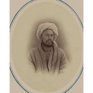  Turkic people,Central Asia,Tajik man,turban,c1865