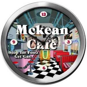 MCKEAN 14 Inch Cafe Metal Clock Quartz Movement:  Kitchen 