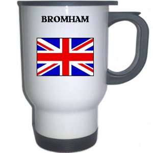  UK/England   BROMHAM White Stainless Steel Mug 