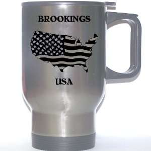  US Flag   Brookings, South Dakota (SD) Stainless Steel Mug 