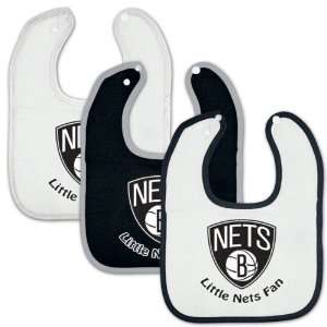 NBA Brooklyn Nets Baby Bib, Pack of 3 