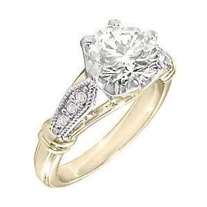 TQW34714ZCA T13 4.0 Carat Round Cut Tiffany Inspired Diamond Ring (4)
