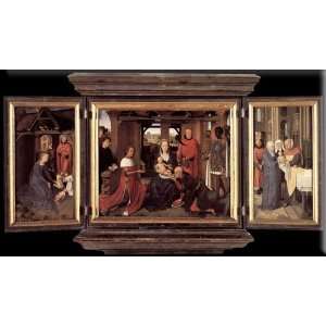   30x17 Streched Canvas Art by Memling, Hans 