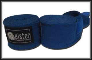 BLUE 180 MMA HANDWRAPS COTTON BOXING WRAPS MEISTER  