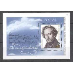   Stamp Germany DDR Sc A727 Felix Mendelsohn Composer: Everything Else