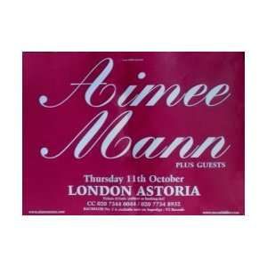  Music   Concert Posters Aimee Mann   London Astoria 