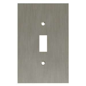   Brushed Nickel Plated Standard Toggle Wall Plate 64932 Home