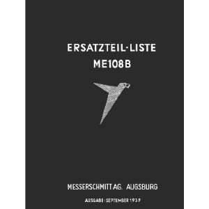  Messerschmitt Bf 108 B Aircraft Parts Catalog Manual  1939 