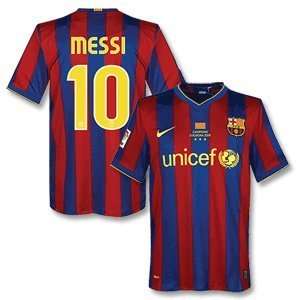   Barcelona Home Jersey + Winners Transfer + Messi 10