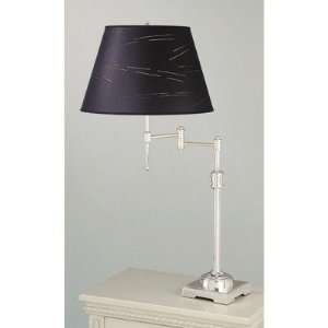 State Street Swing Arm Table Lamp with Kurt Shade in Shiny 