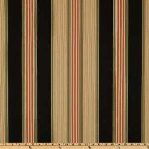 Wide Swavelle/Mill Creek Indoor/Outdoor Rangeley Stripe Noir Fabric 