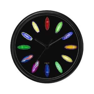  Electric Surfboards Surf Art 4 Surfers Art Wall Clock by 