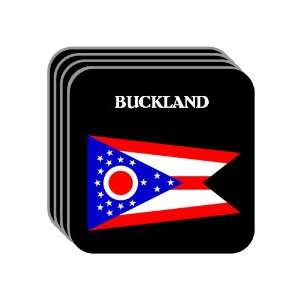  US State Flag   BUCKLAND, Ohio (OH) Set of 4 Mini Mousepad 