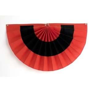  Bunting 1CPFAN 3OBO 3 Stripe Cotton Pleated Fan Flag Bunting 