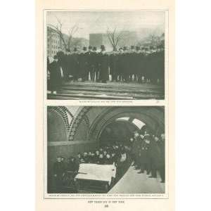  1904 Print New York Mayor George Mc Clellan Subway 