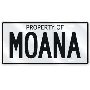  NEW  PROPERTY OF MOANA  LICENSE PLATE SIGN NAME