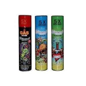  Tatoowork Large Butane Refill for lighters   5 Times 