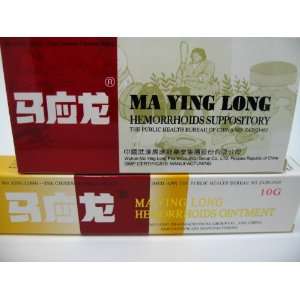   Mayinglong Musk Hemorrhoids Suppository (1x6 Suppositories) Combo PAK