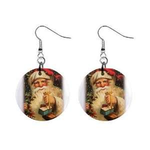   Santa 1 Dangle Earrings Jewelry 1 inch Buttons 12456945 Jewelry