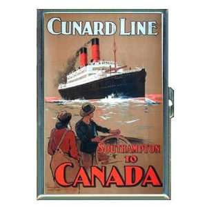 Cunard Ocean Liner to Canada ID Holder, Cigarette Case or Wallet MADE 