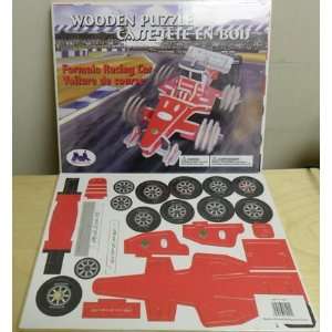  13091 Formula Racing Car Wooden Puzzle: Toys & Games