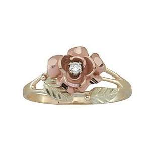  Black Hills Gold Diamond Wedding Ring from Coleman   Size 4: Black 