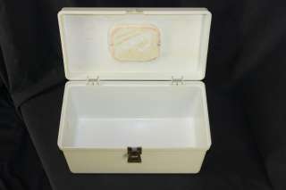 Vintage WIL HOLD Wilson WHITE Sewing & Craft Box  