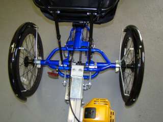 Sun X3 SX Trike Recumbent Bicycle Subaru Gas Power Engine Power Assist 