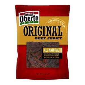 Oh Boy! Oberto Natural Style Beef Jerky, Original, 6.2 Ounce:  