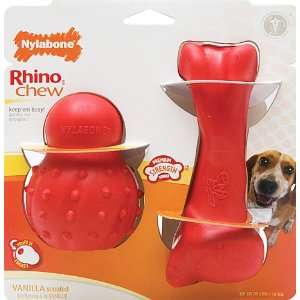   Rhino Cone and Rhino Bone Chew Toy Value Pack, Wolf