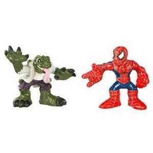   Super Hero Squad   Lizard and Spider man 2 Pack: Toys & Games