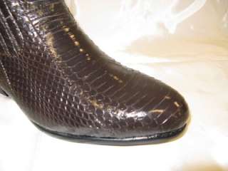 New Georgio Brutini Brown Snake Skin Boots 150641  